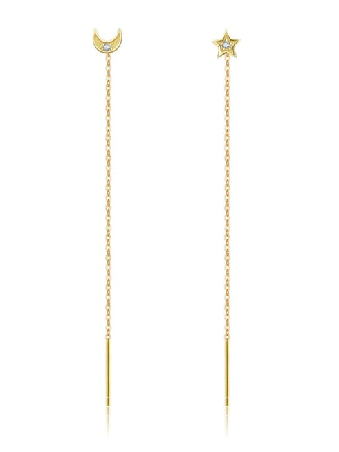 Cercei din argint Stea & Luna (Silver/Gold)